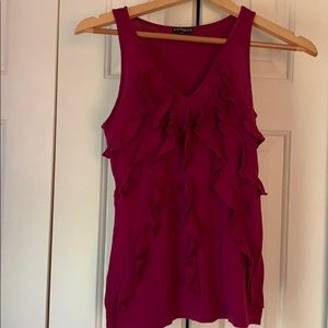 Express purple tank with ruching size XS